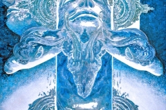 Toile bleue : "Le sacrifice".