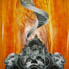 Toile "Palais en flammes"