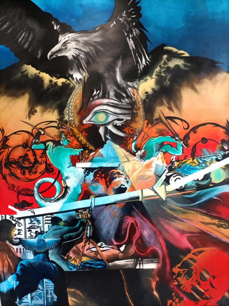 Toile "Oeil d'Horus"-Claire Laurent