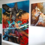 Toile "Oeil d'Horus"- Claire Laurent