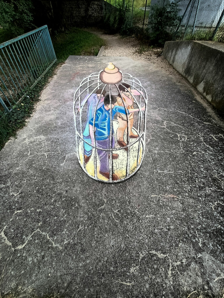 Cage trompe-l'oeil (3)- Claire Laurent